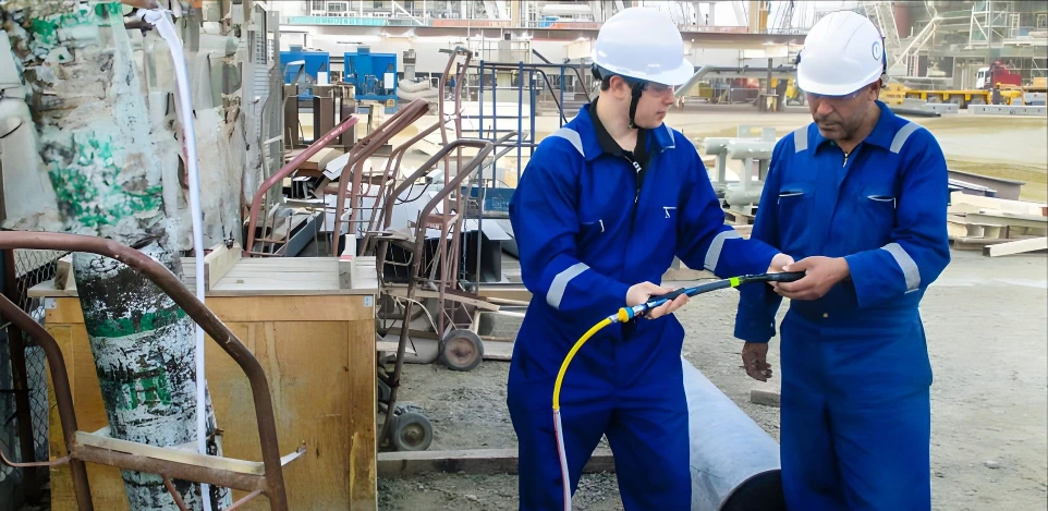 Solution d'inertage développée par le bureau d'études en cours d'utilisation sur un chantier.